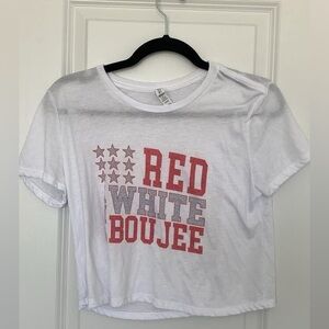Red White Boujee Graphic Tee